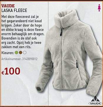 Promoties Laska fleece - VAUDE - Geldig van 13/10/2010 tot 15/10/2010 bij A.S.Adventure