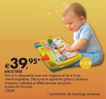 Vtech Biblio Bebe En Promotion Chez Dreamland