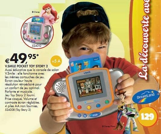 Vtech V.SMILE POCKET TOY STORY 2 En promotion chez Dreamland