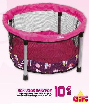 Huismerk - Box voor babypop - Promotie bij Gifi