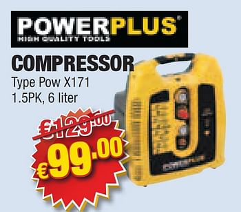 Promoties Compressor - Powerplus - Geldig van 28/10/2010 tot 10/11/2010 bij Cevo Market
