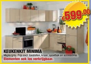 Promoties Keukenkit minima - Huismerk - Cevo - Geldig van 28/10/2010 tot 10/11/2010 bij Cevo Market