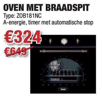 Promoties Oven met braadspit - Huismerk - Cevo - Geldig van 28/10/2010 tot 10/11/2010 bij Cevo Market