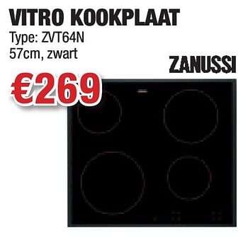 Promoties Vitro kookplaat - Zanussi - Geldig van 28/10/2010 tot 10/11/2010 bij Cevo Market