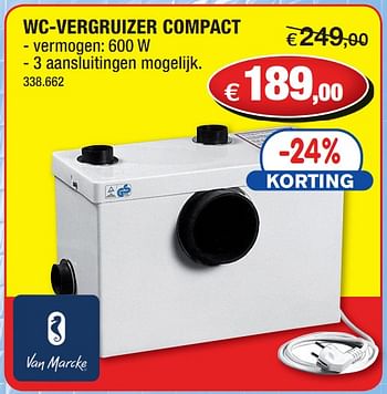 Wc vergruizer hubo