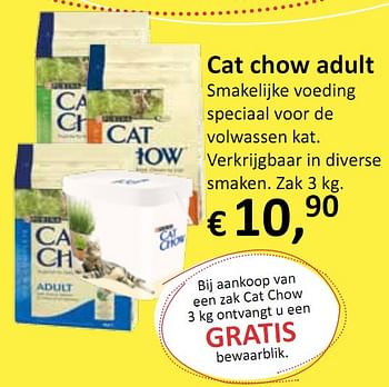 Promoties Chow adult - CAT - Geldig van 18/11/2010 tot 24/11/2010 bij Groen Expert