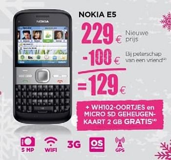 Promoties Nokia E5 - Nokia - Geldig van 24/11/2010 tot 15/12/2010 bij ALLO Telecom