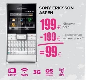 Promoties Gsm - Sony Ericsson - Geldig van 24/11/2010 tot 15/12/2010 bij ALLO Telecom