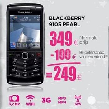Promoties Blackberry 9105 pearl - Blackberry - Geldig van 24/11/2010 tot 15/12/2010 bij ALLO Telecom