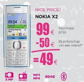 Promoties Nokia X2 - Nokia - Geldig van 24/11/2010 tot 15/12/2010 bij ALLO Telecom