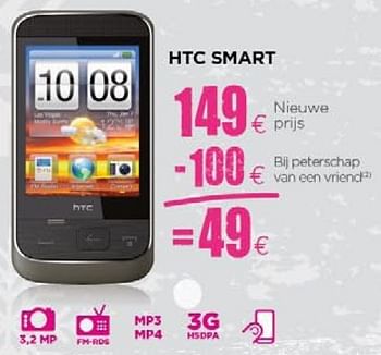 Promoties Htc Smart - Htc - Geldig van 24/11/2010 tot 15/12/2010 bij ALLO Telecom