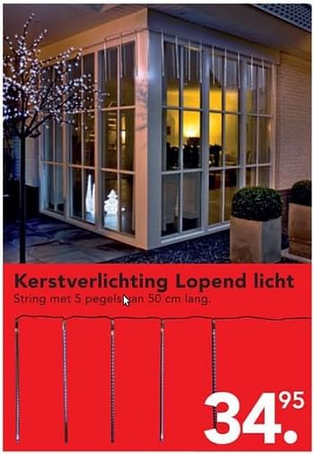 Promoties Kerstverlichting lopend licht  - Huismerk - Blokker - Geldig van 29/11/2010 tot 31/12/2010 bij Blokker