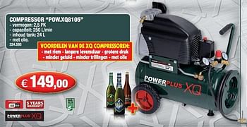 Promoties Compressor  - Powerplus - Geldig van 01/12/2010 tot 31/12/2010 bij Hubo