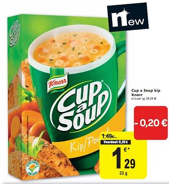 Promotions Cup a soup kip - Knorr - Valide de 01/12/2010 à 11/12/2010 chez Carrefour