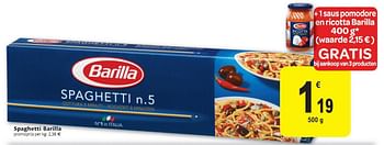 Promoties Spaghetti - Barilla - Geldig van 01/12/2010 tot 11/12/2010 bij Carrefour