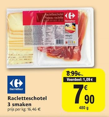 Promoties Racletteschotel 3 smaken - Beenhouwerij - Geldig van 01/12/2010 tot 11/12/2010 bij Carrefour