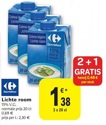 Promoties Lichte room - Huismerk - Carrefour  - Geldig van 01/12/2010 tot 11/12/2010 bij Carrefour