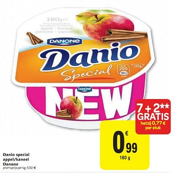 Promoties Danio special appel-kaneel - Danone - Geldig van 01/12/2010 tot 11/12/2010 bij Carrefour