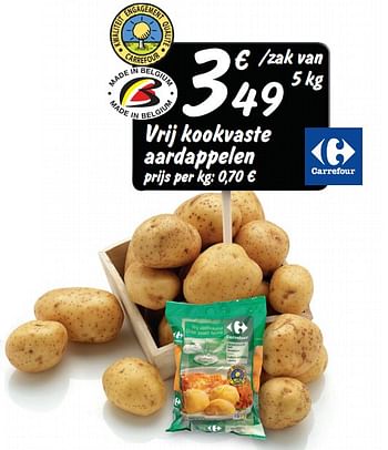 Promotions Vrij kookvaste aardappelen - Produit maison - Carrefour  - Valide de 01/12/2010 à 11/12/2010 chez Carrefour