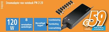 Promoties Stroomadapter voor notebook  - Trust - Geldig van 01/12/2010 tot 31/12/2010 bij Krefel