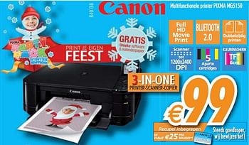Promotions Multifunctionele printer  - Canon - Valide de 01/12/2010 à 31/12/2010 chez Krefel