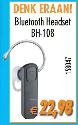 Promoties Bluetooth headset  - Huismerk - Krefel - Geldig van 01/12/2010 tot 31/12/2010 bij Krefel