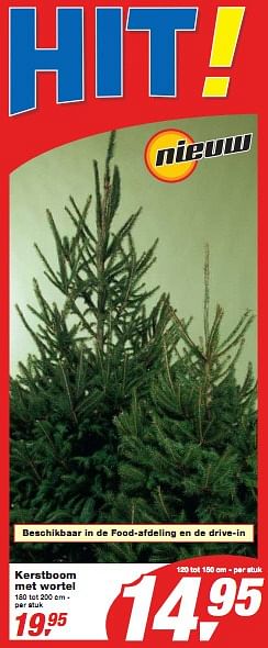 Promoties Kerstboom met wortel - Huismerk - Makro - Geldig van 01/12/2010 tot 14/12/2010 bij Makro