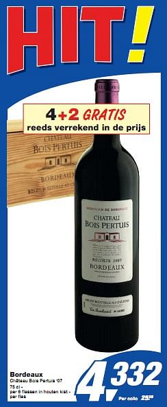 Promotions Bordeaux - Vins rouges - Valide de 01/12/2010 à 14/12/2010 chez Makro