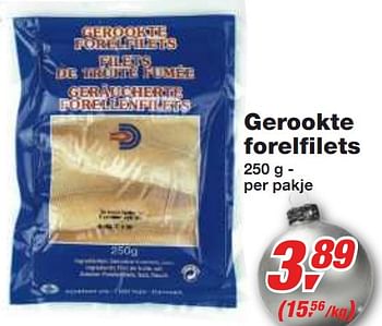 Promotions Gerookte forelfilets - Produit maison - Makro - Valide de 01/12/2010 à 14/12/2010 chez Makro