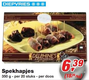 Promotions Spekhapjes - Delphine's - Valide de 01/12/2010 à 14/12/2010 chez Makro