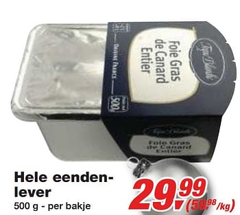 Promoties Hele eendenlever - Huismerk - Makro - Geldig van 01/12/2010 tot 14/12/2010 bij Makro