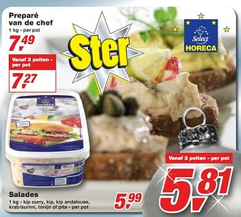 Promoties Salades - Huismerk - Makro - Geldig van 01/12/2010 tot 14/12/2010 bij Makro