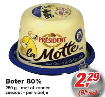 Promoties Boter 80% - Président - Geldig van 01/12/2010 tot 14/12/2010 bij Makro
