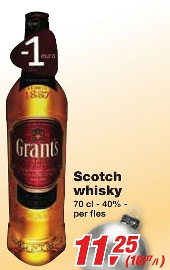 Promoties Scotch whisky - Huismerk - Fun - Geldig van 01/12/2010 tot 14/12/2010 bij Makro