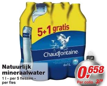 Promotions Natuurlijk mineraalwater - Chaudfontaine - Valide de 01/12/2010 à 14/12/2010 chez Makro