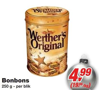Promotions Bonbons - Werther's Original - Valide de 01/12/2010 à 14/12/2010 chez Makro