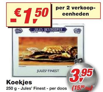Promotions Koekjes - Jules Destrooper - Valide de 01/12/2010 à 14/12/2010 chez Makro