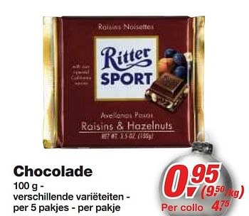 Promoties Chocolade - Ritter - Geldig van 01/12/2010 tot 14/12/2010 bij Makro