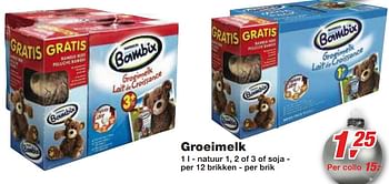 Promotions Groeimelk - Bambix - Valide de 01/12/2010 à 14/12/2010 chez Makro