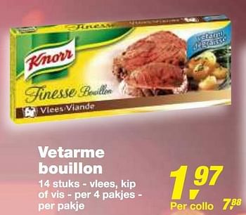 Promoties Vetarme bouillon - Knorr - Geldig van 01/12/2010 tot 14/12/2010 bij Makro