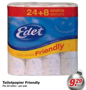 Promoties Toiletpapier friendly - Edet - Geldig van 01/12/2010 tot 14/12/2010 bij Makro