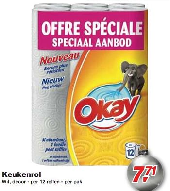 Promotions Keukenrol - Produit maison - Okay  - Valide de 01/12/2010 à 14/12/2010 chez Makro
