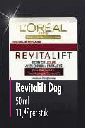 Promoties Revitalift dag - L'Oreal Paris - Geldig van 01/12/2010 tot 14/12/2010 bij Makro