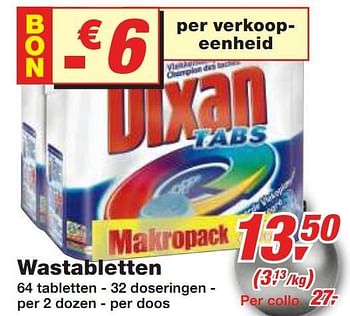Promoties Wastabletten - Dixan - Geldig van 01/12/2010 tot 14/12/2010 bij Makro