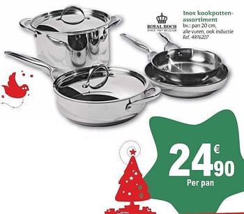 Promoties Inox kookpottenassortiment - Huismerk - Carrefour  - Geldig van 01/12/2010 tot 31/12/2010 bij Carrefour