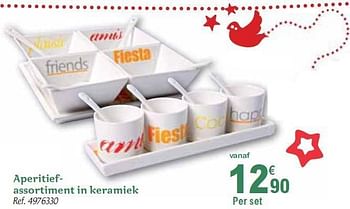 Promoties Aperitiefassortiment in keramiek - Huismerk - Carrefour  - Geldig van 01/12/2010 tot 31/12/2010 bij Carrefour