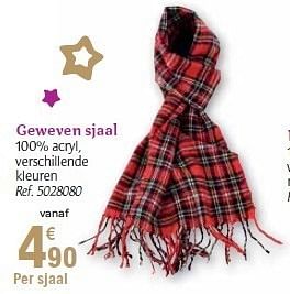 Promoties Geweven sjaal - Huismerk - Carrefour  - Geldig van 01/12/2010 tot 31/12/2010 bij Carrefour