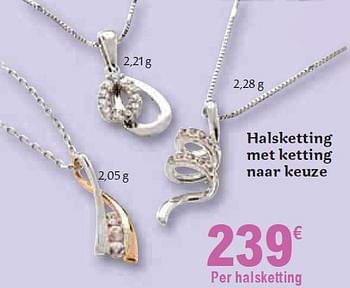Promoties Halsketting met ketting naar keuze - Huismerk - Carrefour  - Geldig van 01/12/2010 tot 31/12/2010 bij Carrefour