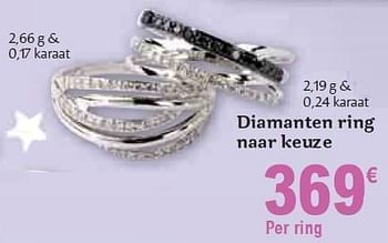 Promotions Diamanten ring naar keuze - Produit maison - Carrefour  - Valide de 01/12/2010 à 31/12/2010 chez Carrefour