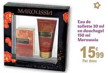 Promotions Eau de toilette 30 ml en douchegel - Maroussia - Valide de 01/12/2010 à 31/12/2010 chez Carrefour